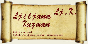 Ljiljana Kuzman vizit kartica